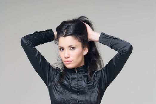 Studio shot of a Sexy executive woman