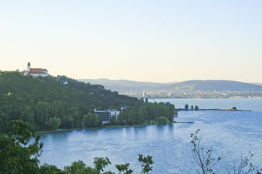 A beautiful panorama of the Tihany peninsula.