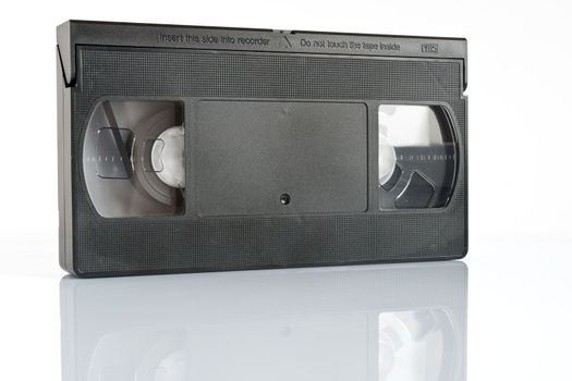 vhs video cassette isolated on white background with clipping path
