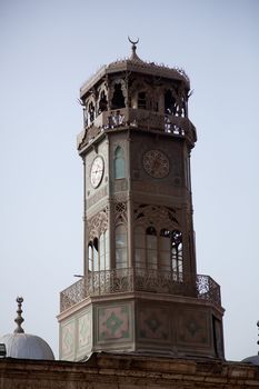 Old clock tower given by King Louis Philippe of France to Cairo in Egypt installed in Citadel