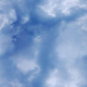 Seamless texture - blue cloudy sky at the zenith
