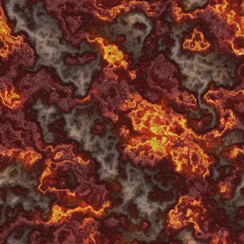 Sealmess Lava Pattern as Glowing Magma Veins
