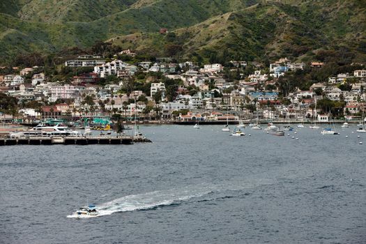 The city of Avalon on Catalina Island