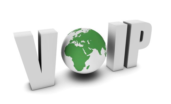 Voip Voice Over IP Internet Communication in 3d
