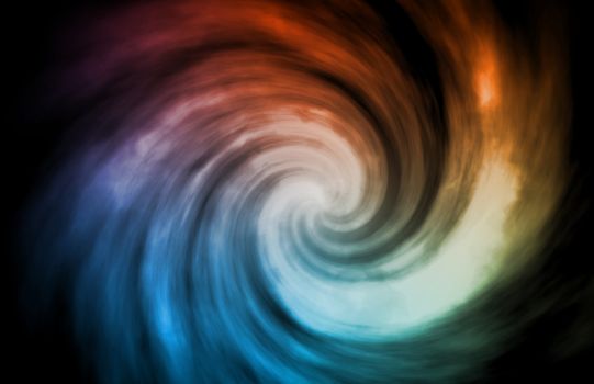 A Mysterious Swirl Ghost Lights Abstract Background