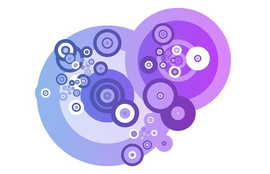 Fractals Abstract as Background With Many Circles