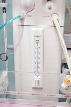 scales weighings of newborns.medical equipment in hospital.