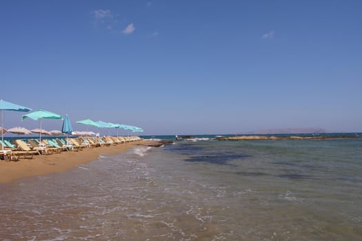 view on Beach, Crete, Greece