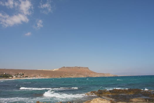 view on Beach, Crete, Greece