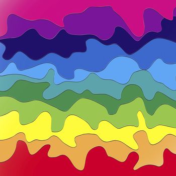 Leaks of a multicolored paint - abstract background