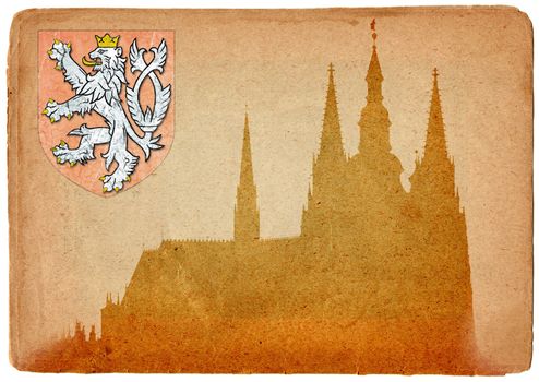 Hradcany - Cathedral of Saint Vitus in the Prague castle. Prague, Czech republic, Europe. 
