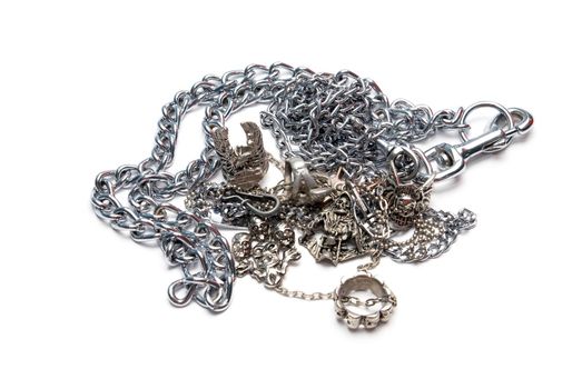 heavy metal rings and chains