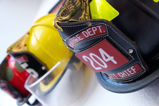 Fireman's Hat with Brass Eagle on top