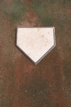 Dirty Home Plate on Practice Turf