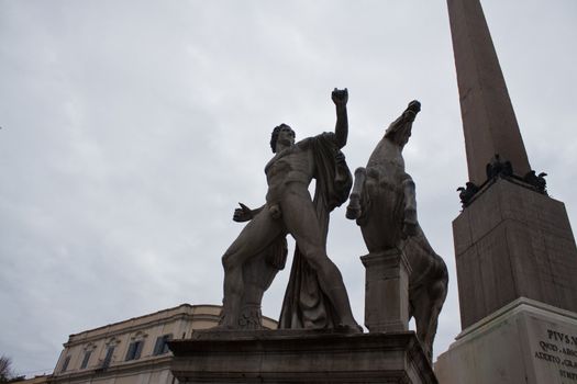 Monument in the ancient italian capital, rome, Italy