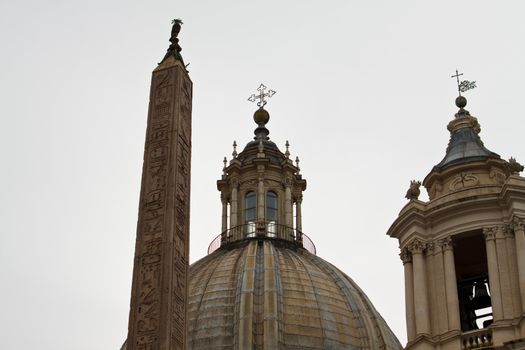 Piazza Navona Cathedral in Rome, Italy 