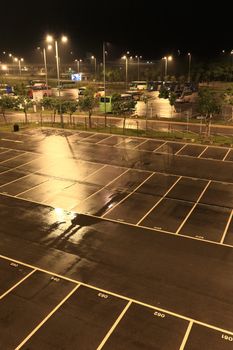 car park at night