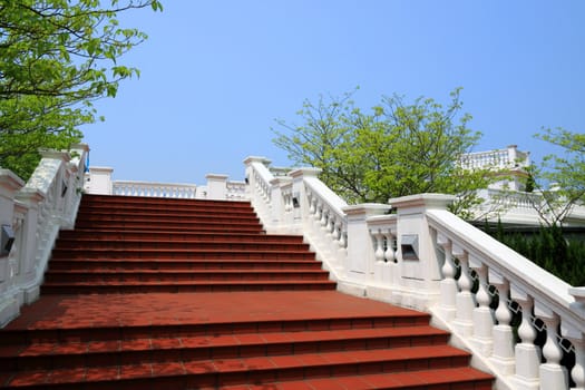 european style building, stair