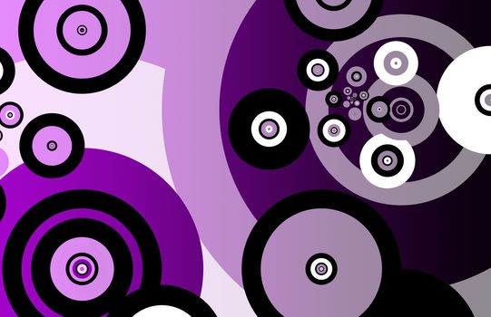 Fractals Abstract as Background With Many Circles