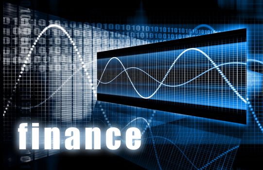 Finance Background as a Creative Concept Art