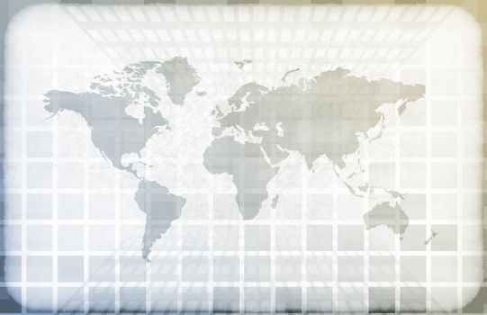 Grunge Map on a Information Technology Abstract