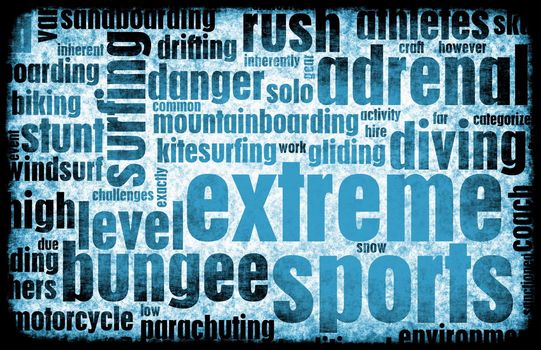 Extreme Sports Grunge Background as a Art