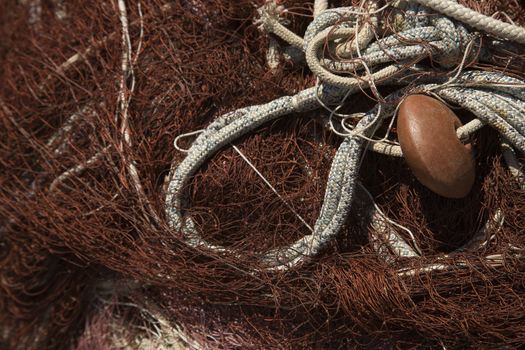 Fishing net detail.