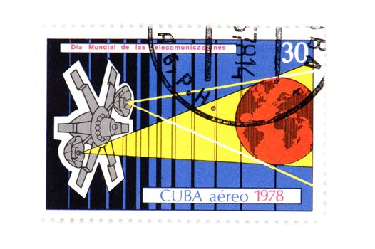 object on white - Cuban postage stamp