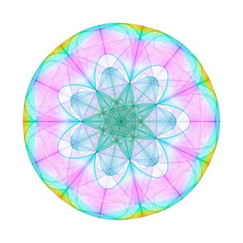 An illustration of a nice colorful mandala