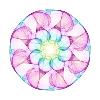 An illustration of a nice colorful mandala