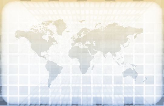 Grunge Map on a Information Technology Abstract