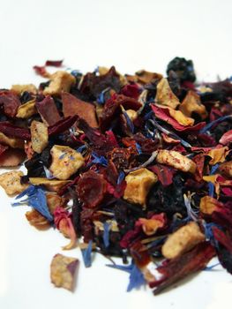 detail of fruit tea