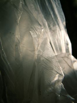 detail of a polythene bag