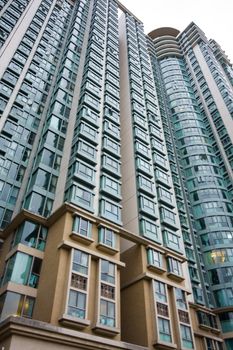 it is a shot of Hong Kong housing apartment block.
