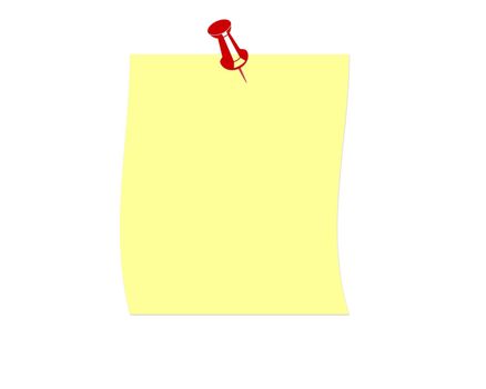 Yellow Post it Note illustration high resolution
