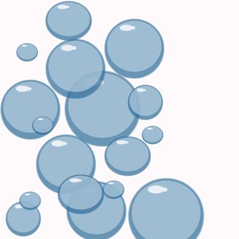 An Illustration of Several Bubbles for Background

