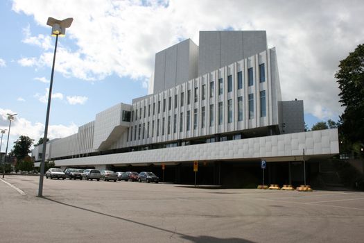 The Finlandia Hall by Alvar Aalto in Helsinki