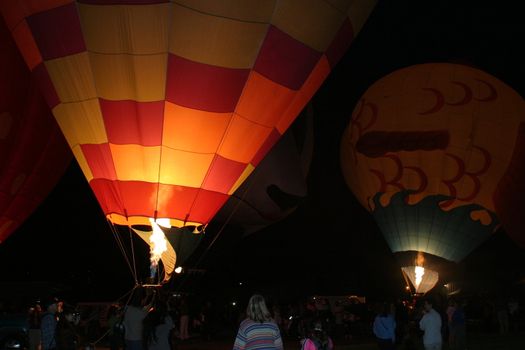 Annual balloon festival in Santa Paula, California. July 2008