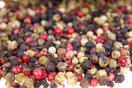 Close-up of colorful grain spice pepper 