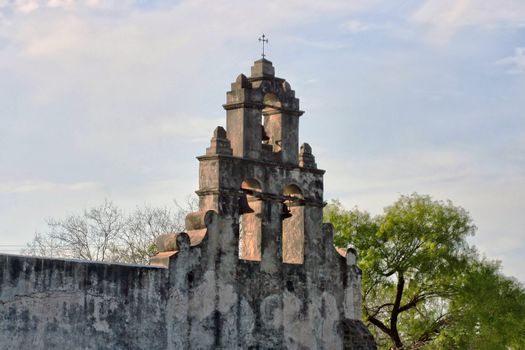 On of the several historic missions of the San Antonio National Heritage Park in Texas