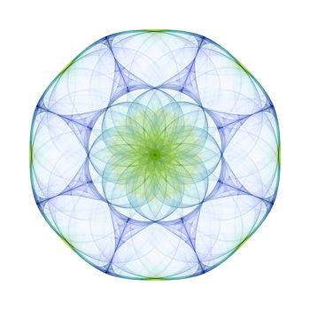 An illustration of a nice colorful mandala