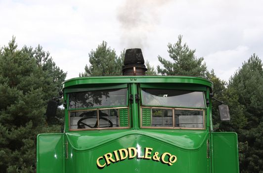 Steam driven traction engine truck