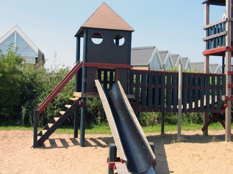 Modern design playground and slide facilities