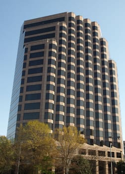 A large city office building in Greensboro, North Carolina