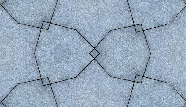 A seamless pattern made out of what was rectangular paving slabs.