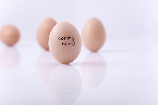 easter egg written with "coming soon" in front of others