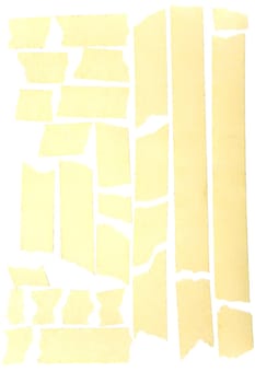 Old grunge masking tape strips