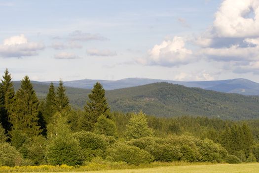 mountain landscape in summer - Loc: 50�46'58.929"N, 15�11'17.652"E
