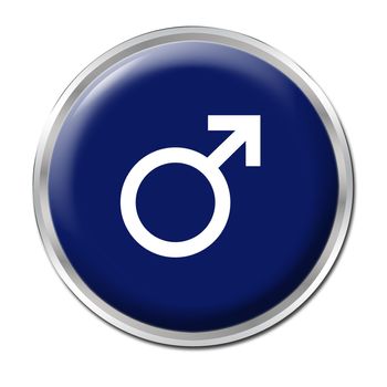 blue button with the symbol of a man;