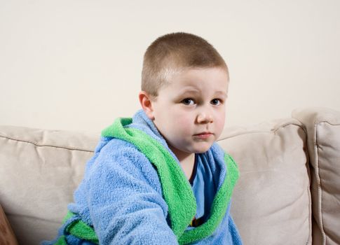 small boy portrait, thoughtful